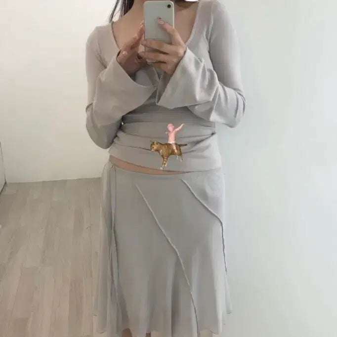 [SOLD OUT] 흐프이 리리우 glide to chiffon skirt 스커트 liriu