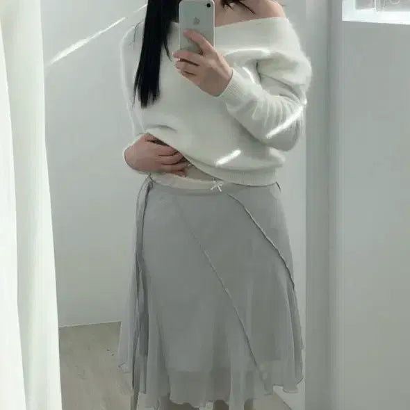 [SOLD OUT] 흐프이 리리우 glide to chiffon skirt 스커트 liriu