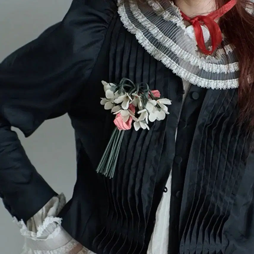 [BUNJANG] Freckle Pintuck Shirred Puff Jacket / 프레클 pintuck shirred  puff jacket