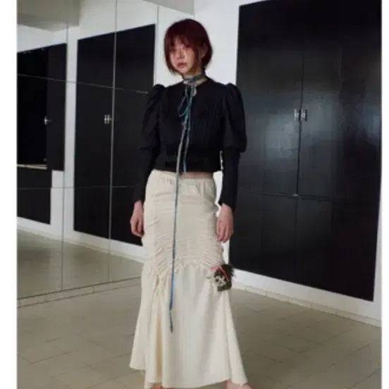 [BUNJANG] Freckle Pintuck Shirred Puff Jacket / 프레클 pintuck shirred  puff jacket