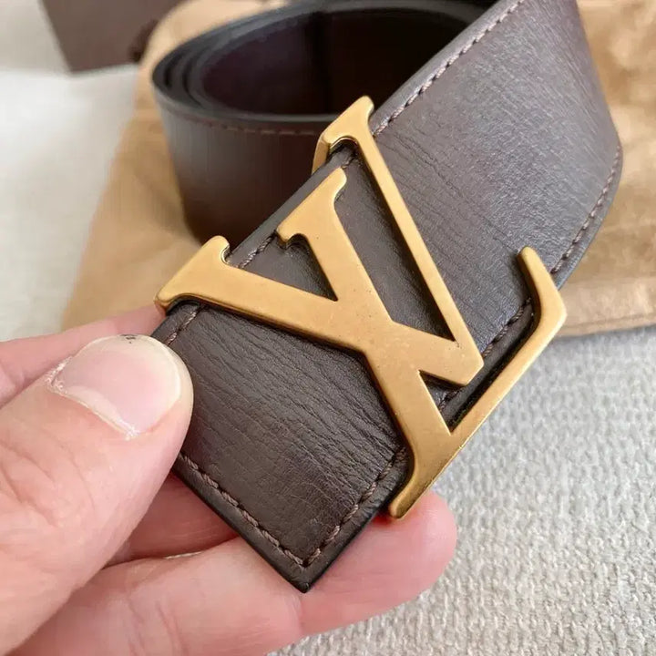 [BUNJANG] Louis Vuitton Utah Belt - Jin Brown (Size 90) / 루이비통 유타 벨트 진브라운(90사이즈)