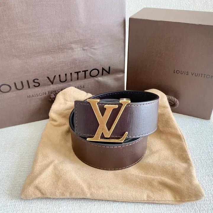 [BUNJANG] Louis Vuitton Utah Belt - Jin Brown (Size 90) / 루이비통 유타 벨트 진브라운(90사이즈)