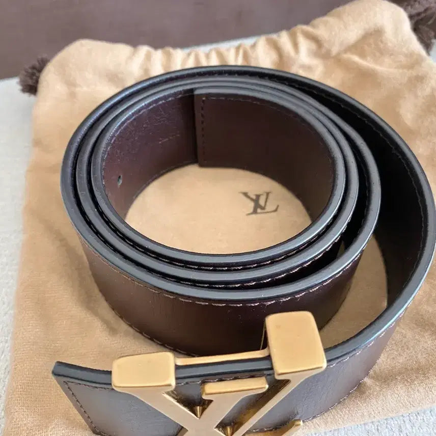 [BUNJANG] Louis Vuitton Utah Belt - Jin Brown (Size 90) / 루이비통 유타 벨트 진브라운(90사이즈)