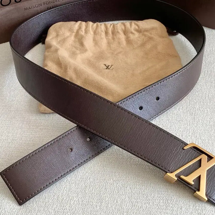 [BUNJANG] Louis Vuitton Utah Belt - Jin Brown (Size 90) / 루이비통 유타 벨트 진브라운(90사이즈)
