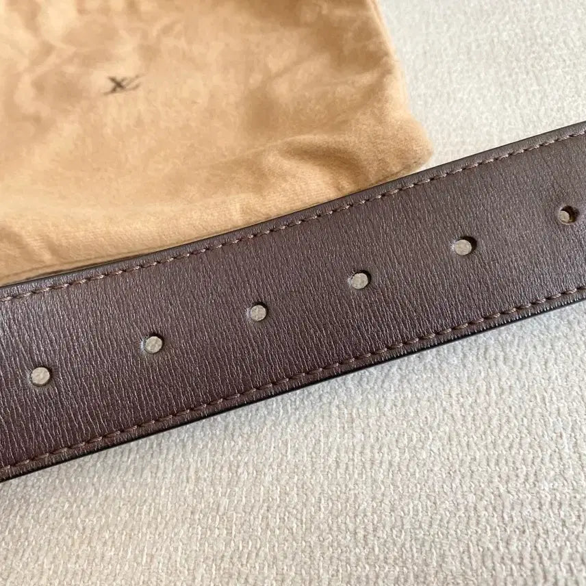 [BUNJANG] Louis Vuitton Utah Belt - Jin Brown (Size 90) / 루이비통 유타 벨트 진브라운(90사이즈)