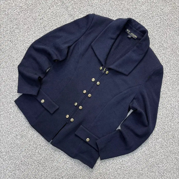 [BUNJANG] St. John Wool Knit Blazer Jacket / 88 세인트존 울 니트 블레이저 자켓 0414J