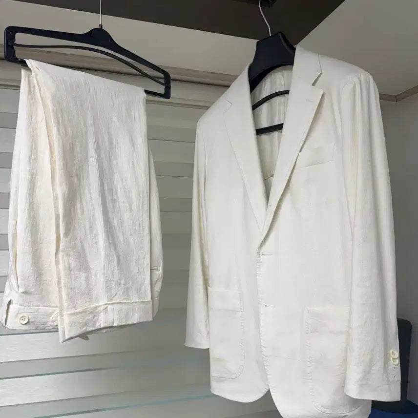 [SOLD OUT] 아이보리 리넨 수트 맞춤 정장