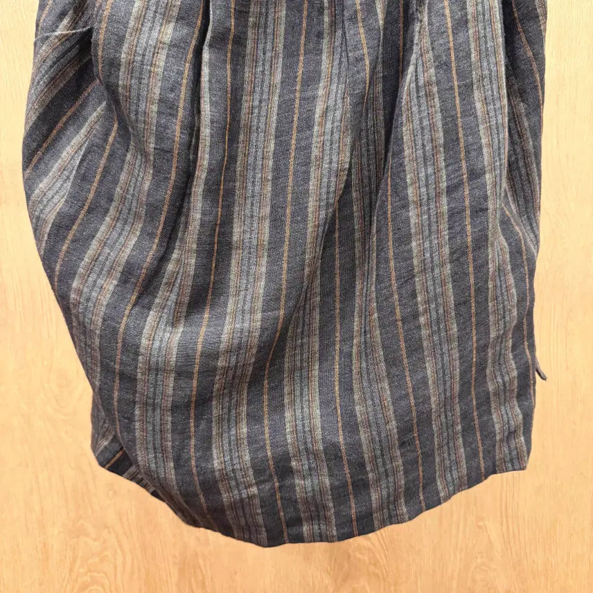 [BUNJANG] 3.1 Phillip Lim Striped Wrap Mini Skirt / 3.1 필립림 스트라이프 랩 미니스커트 허리 끈 디테일다크컬러