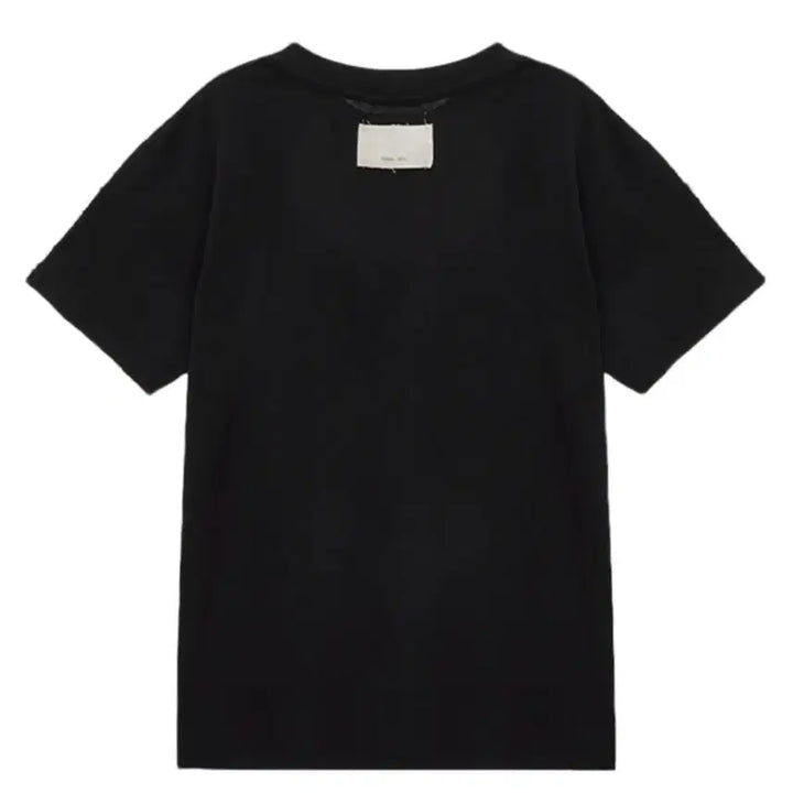[BUNJANG] Matinkim Shirred Logo Top Black T-shirt / 마뗑킴 마뗑 로고 셔링 탑 블랙 반팔 티셔츠 검정matinkim