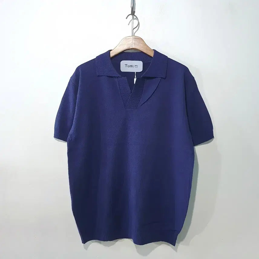 [BUNJANG] SS New Arrival Boucle Open Collar Short Sleeve Knit Top / SS신상) 코트 부클 오픈 카라 반팔 니트 5color L,XL