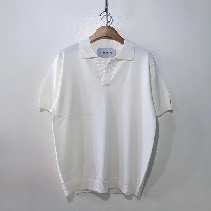 [BUNJANG] SS New Arrival Boucle Open Collar Short Sleeve Knit Top / SS신상) 코트 부클 오픈 카라 반팔 니트 5color L,XL