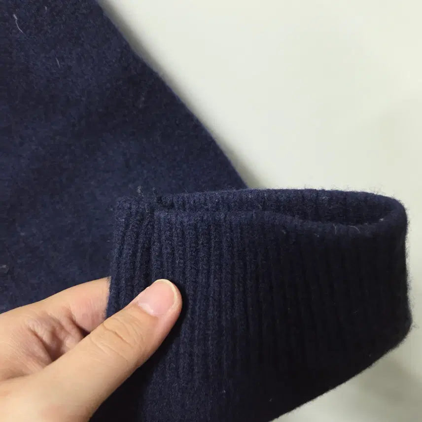 [BUNJANG] Mardi Mercredi Navy Wool Flower Knit / 마르디 메크르디 네이비 울 플라워 니트 26041608