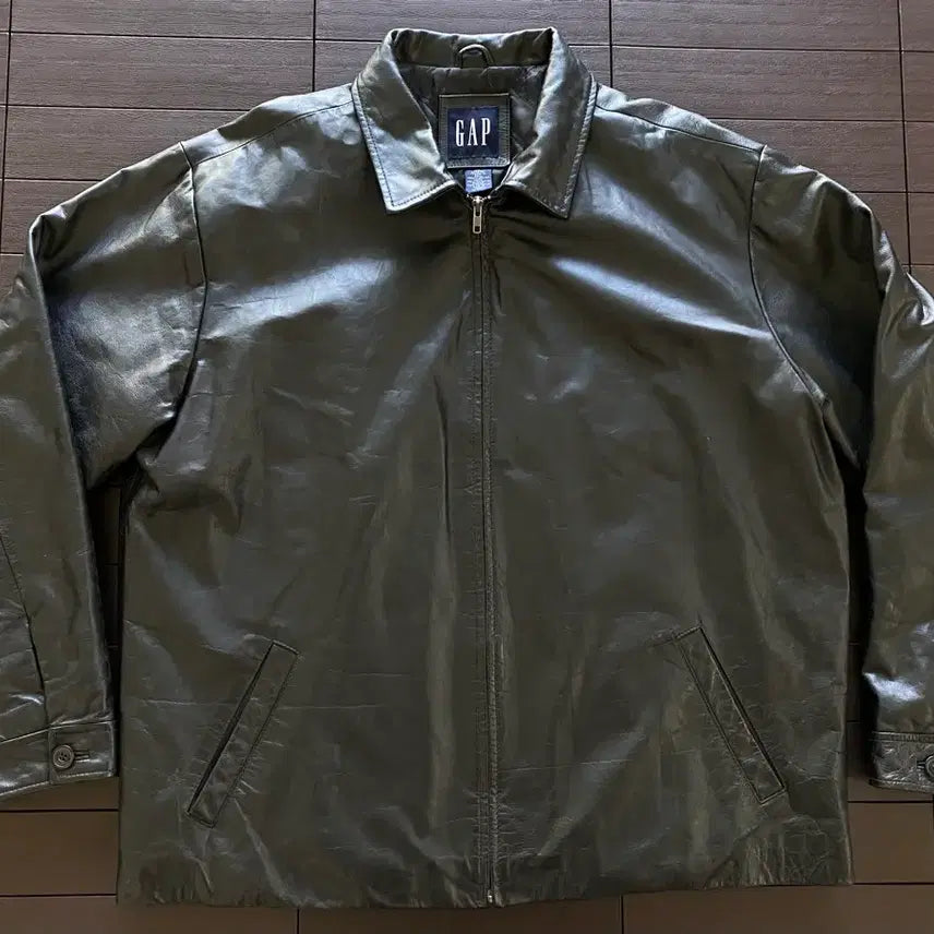 [BUNJANG] Old Gap Leather Jacket / (XXL) 올드갭 레더 자켓