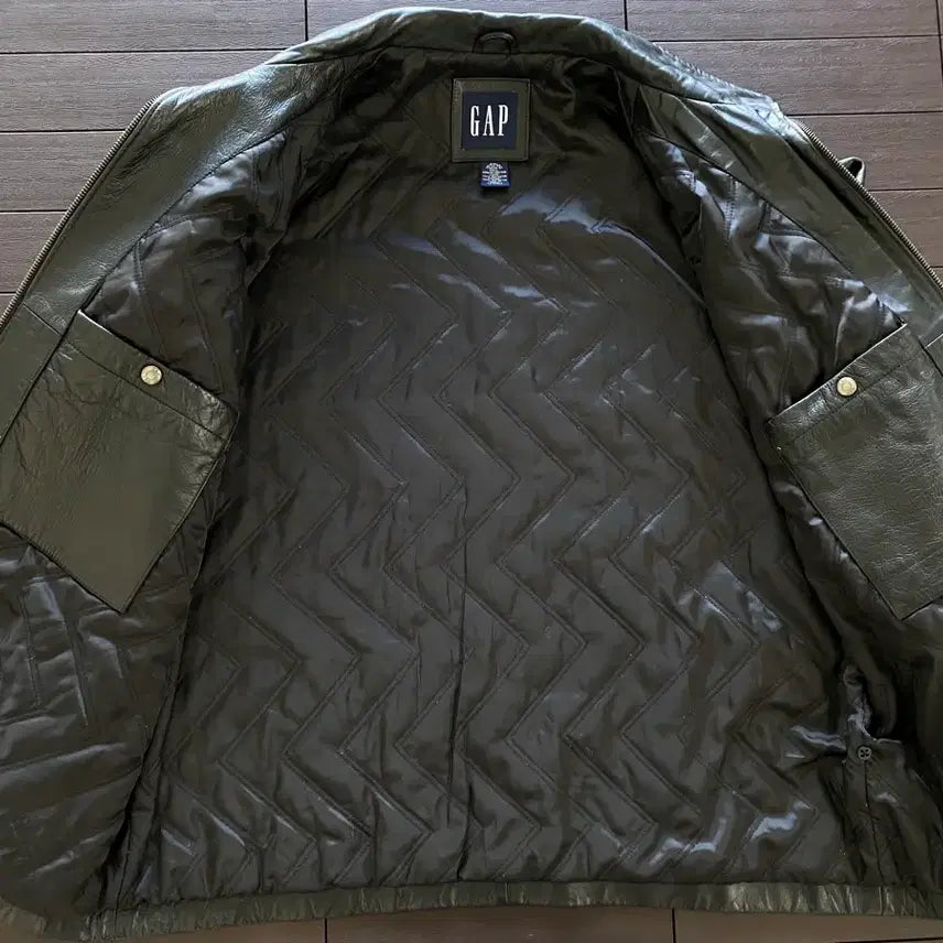 [BUNJANG] Old Gap Leather Jacket / (XXL) 올드갭 레더 자켓