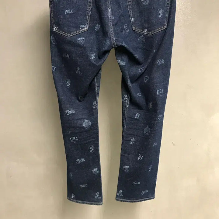 [BUNJANG] Polo Ralph Lauren Multi Logo Denim Pants / 폴로 랄프로렌 멀티 로고 데님 팬츠 33/32