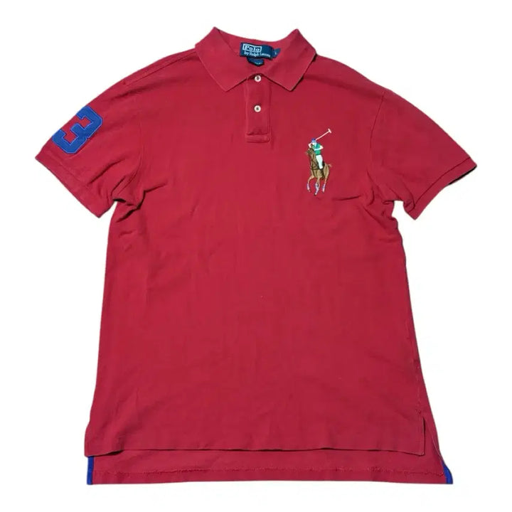 [SOLD OUT] 폴로 랄프로렌 커스텀핏 레드 폴로셔츠 L
