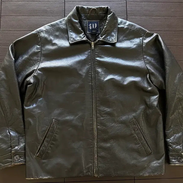 [BUNJANG] Old Navy Leather Jacket / (L) 올드갭 레더 자켓