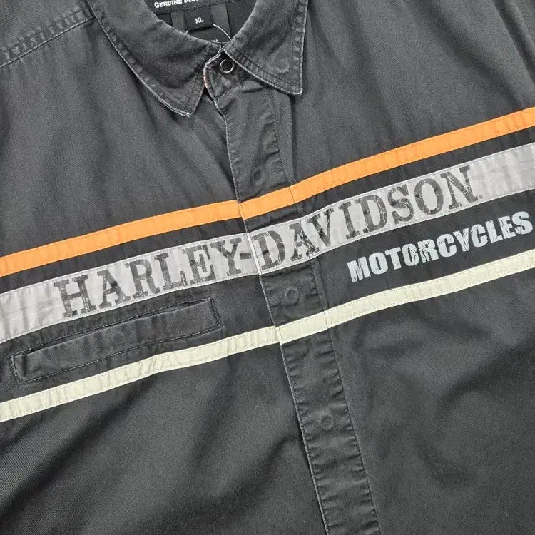 [BUNJANG] Harley Davidson Biker Half Sleeve Shirt (XL) / 할리데이비슨 바이커 하프 반팔 셔츠 ( XL ) / 11863