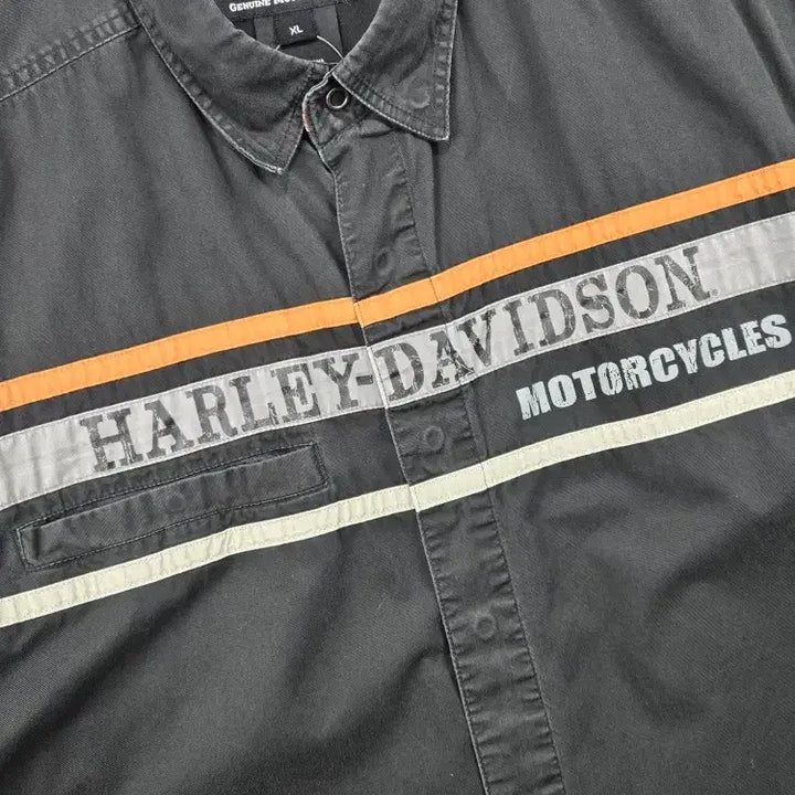 [BUNJANG] Harley Davidson Biker Half Sleeve Shirt (XL) / 할리데이비슨 바이커 하프 반팔 셔츠 ( XL ) / 11863