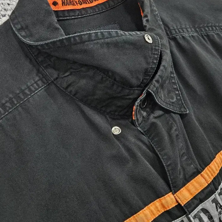 [BUNJANG] Harley Davidson Biker Half Sleeve Shirt (XL) / 할리데이비슨 바이커 하프 반팔 셔츠 ( XL ) / 11863