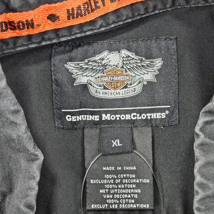 [BUNJANG] Harley Davidson Biker Half Sleeve Shirt (XL) / 할리데이비슨 바이커 하프 반팔 셔츠 ( XL ) / 11863
