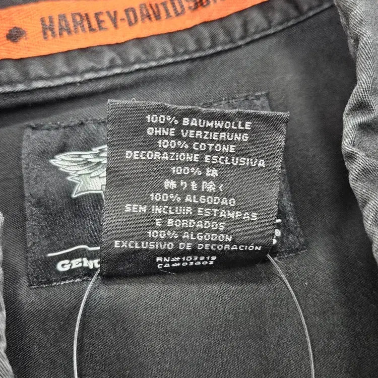 [BUNJANG] Harley Davidson Biker Half Sleeve Shirt (XL) / 할리데이비슨 바이커 하프 반팔 셔츠 ( XL ) / 11863