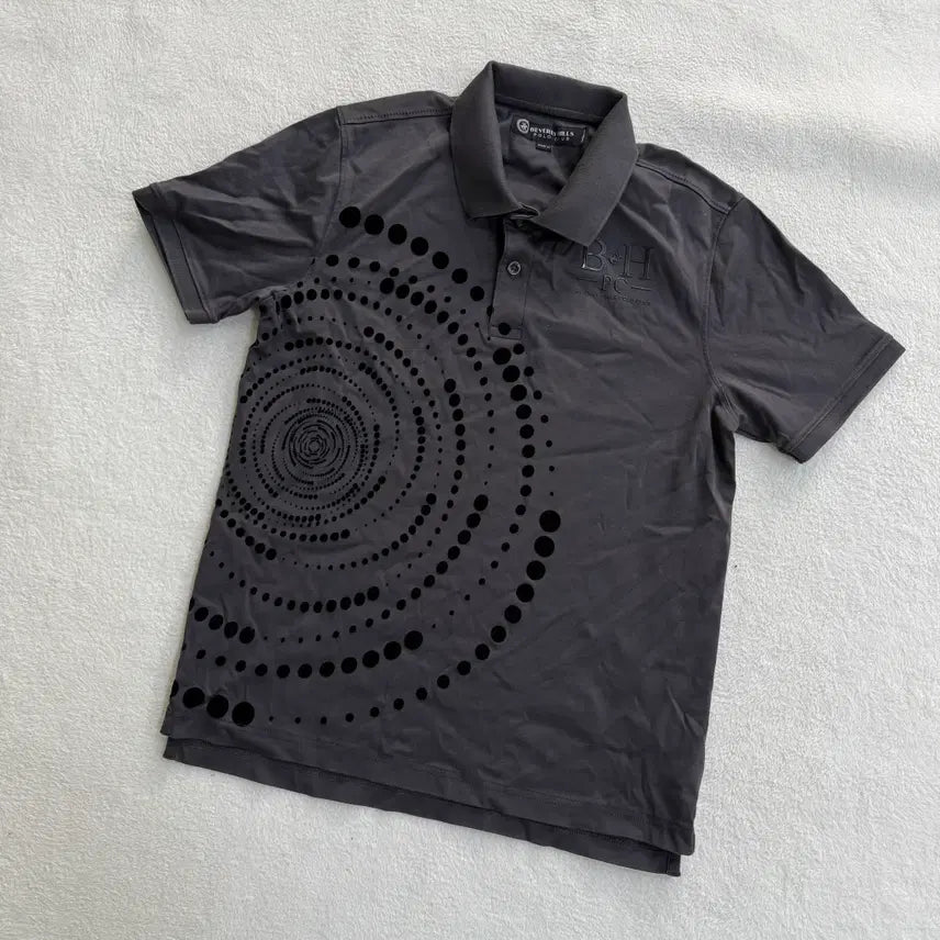 [BUNJANG] M Burberry Hills Geometric Pattern Polo Shirt / M 버버리힐즈 기하학패턴 카라 반팔티 0414T