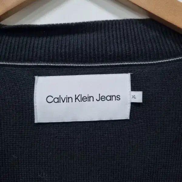[BUNJANG] Calvin Klein Black Knit Cardigan / 남XL/캘빈클라인 21SS 블랙 니트 가디건