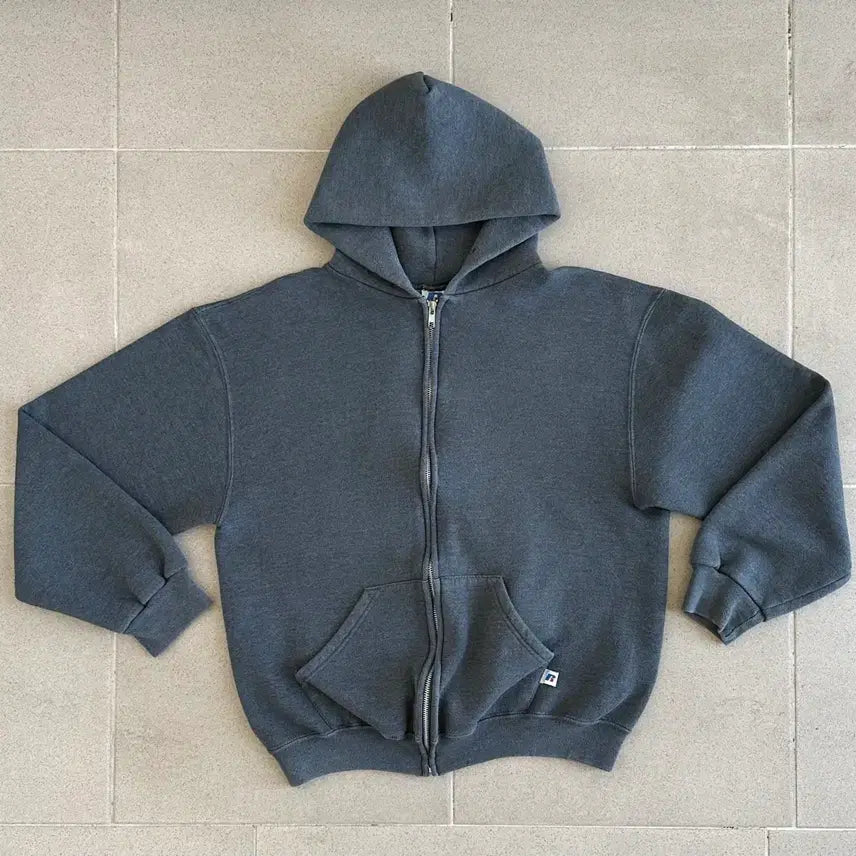 [SOLD OUT] 빈티지 러셀 후드집업 다크그레이 M