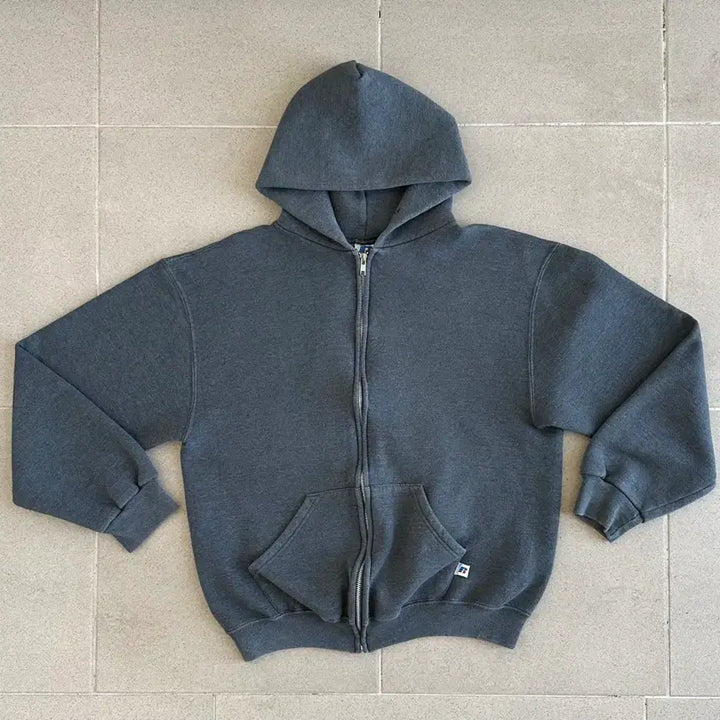 [SOLD OUT] 빈티지 러셀 후드집업 다크그레이 M