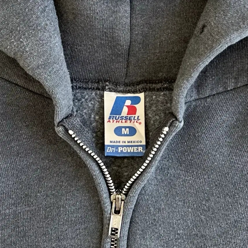 [SOLD OUT] 빈티지 러셀 후드집업 다크그레이 M