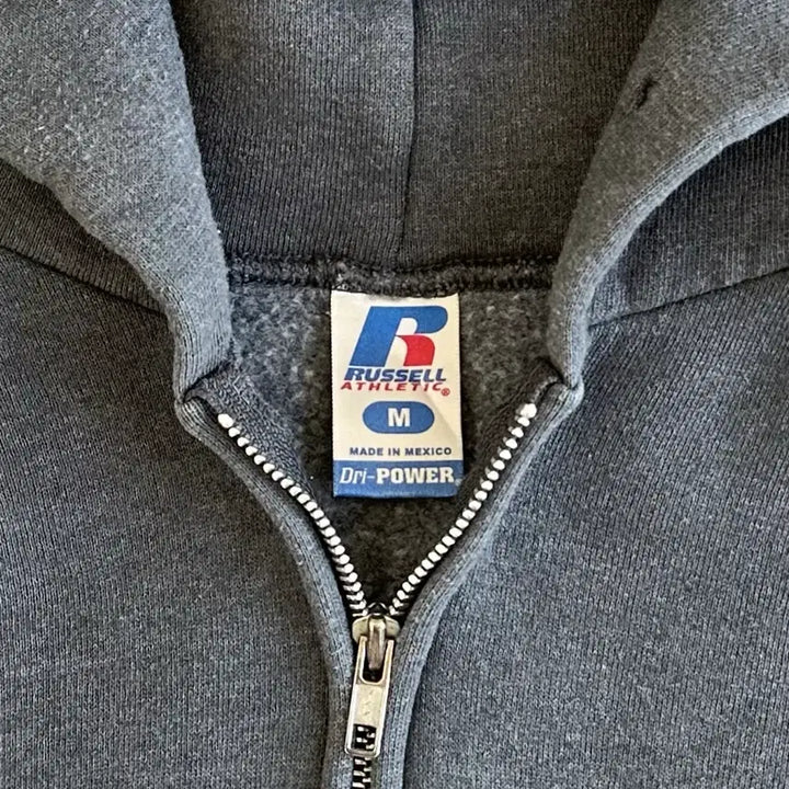 [SOLD OUT] 빈티지 러셀 후드집업 다크그레이 M