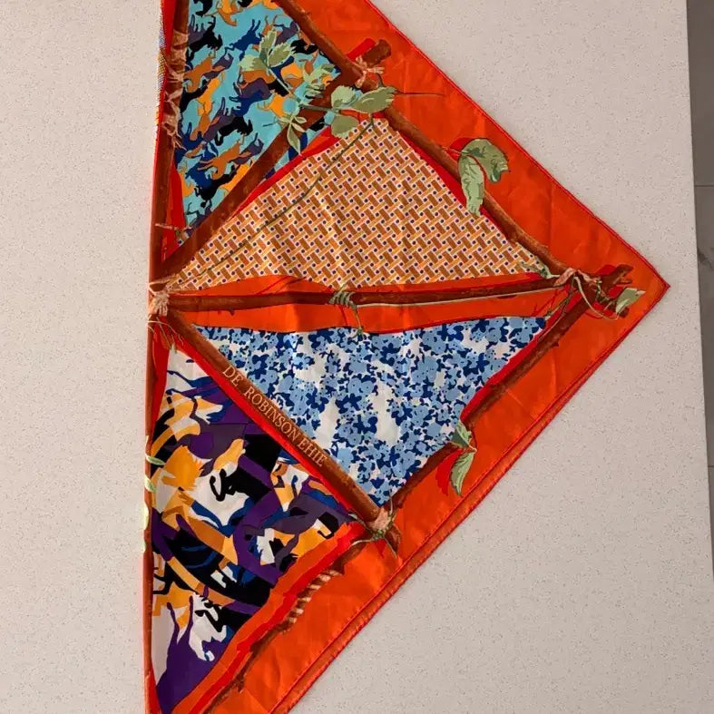 [BUNJANG] Hermes Le Robinson Chic Silk Scarf / [정품] Hermes 까레 90 Le Robinson Chic
