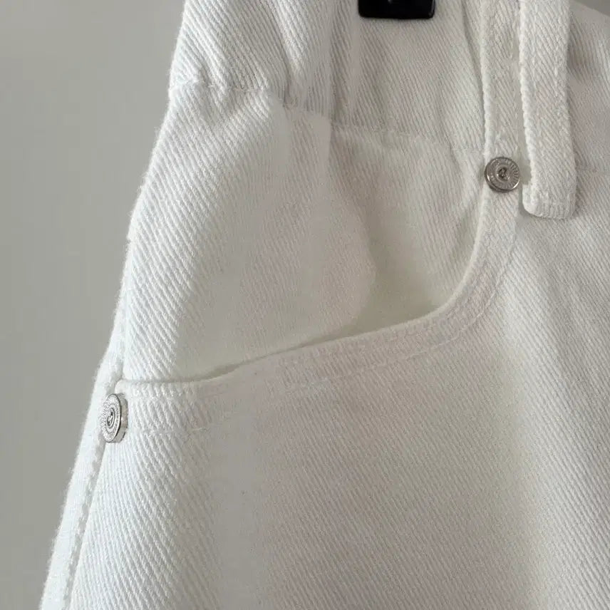 [BUNJANG] Mine White Denim Pants / 마인 화이트 데님