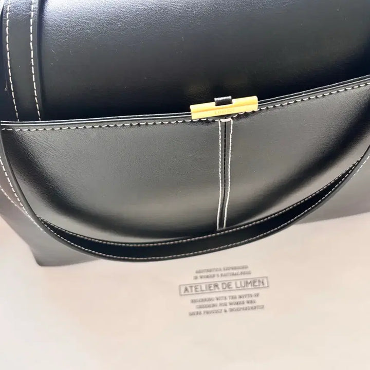 [SOLD OUT] 아뜰리에 드 루멘 Panier Flap Bag / soft black