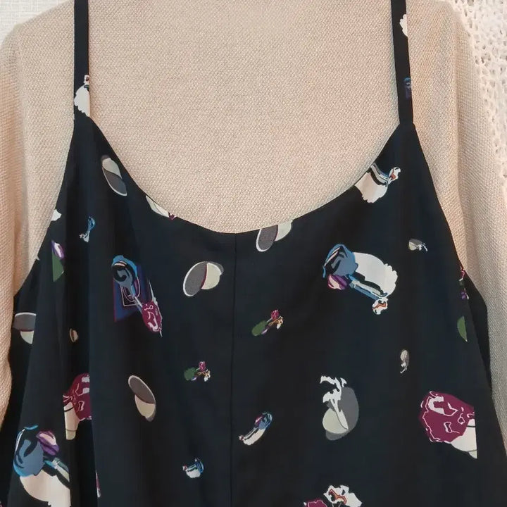 [BUNJANG] Patterned Long Slip Dress / 패턴 롱 슬립 원피스  free