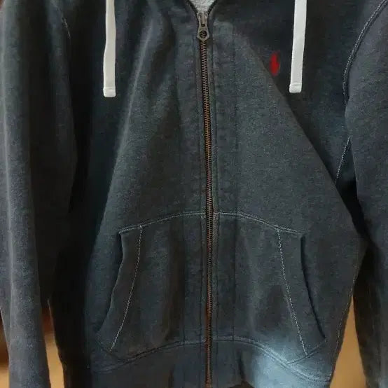 [BUNJANG] Polo Ralph Lauren Gray Hooded Zip-Up M / 폴로 랄프로렌 그레이 후드집업 M