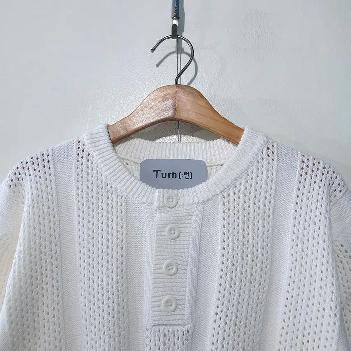[BUNJANG] SS Crochet Henley Neck Short-Sleeve Knit Top / SS신상) 크로쉐 헨리넥 반팔니트 4color