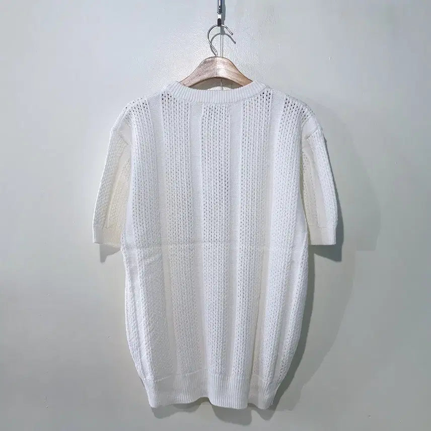 [BUNJANG] SS Crochet Henley Neck Short-Sleeve Knit Top / SS신상) 크로쉐 헨리넥 반팔니트 4color