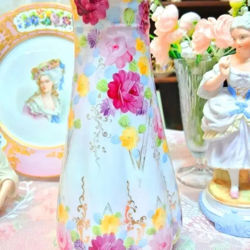 [BUNJANG] Vintage French Floral Pattern Coffee Pot / 앤틱/엔틱/빈티지 프랑스 플라워 팟