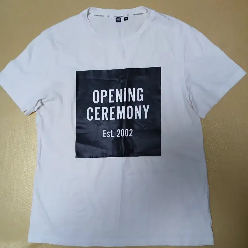 [BUNJANG] Opening Ceremony Round Short Sleeve T-shirt / 오프닝세레모니 라운드 반팔 티셔츠 S