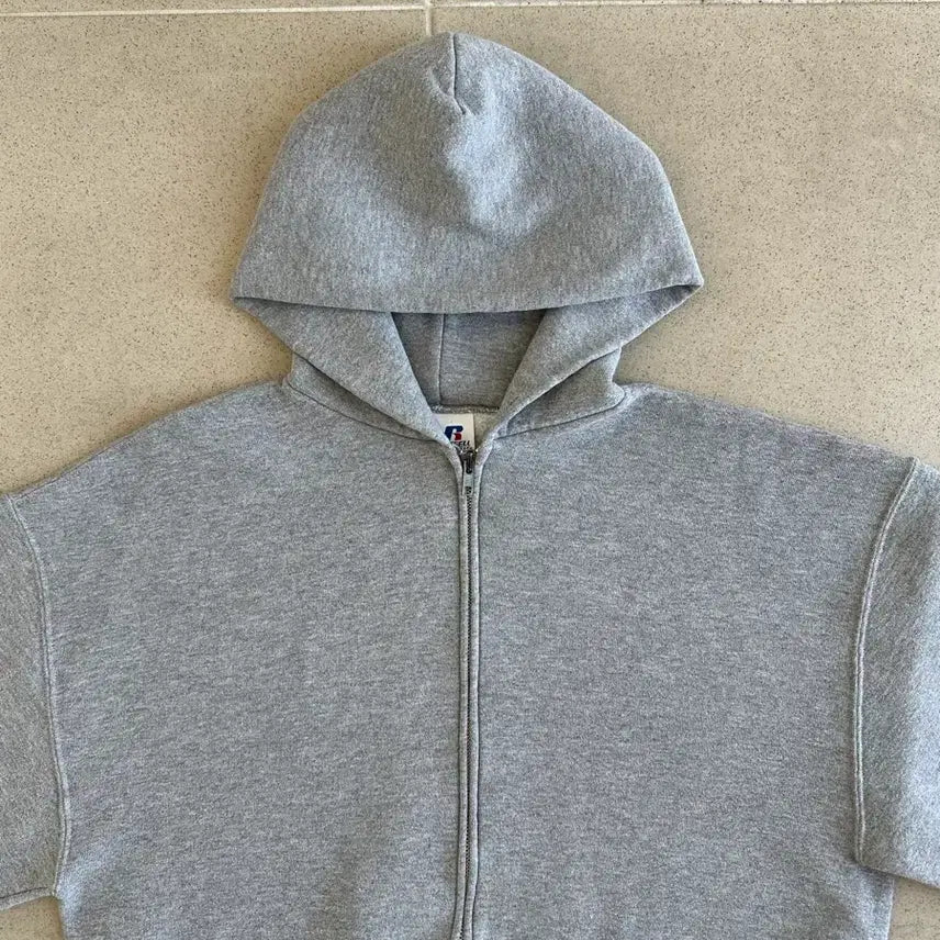 [SOLD OUT] 00s 빈티지 러셀 후드집업 그레이 L