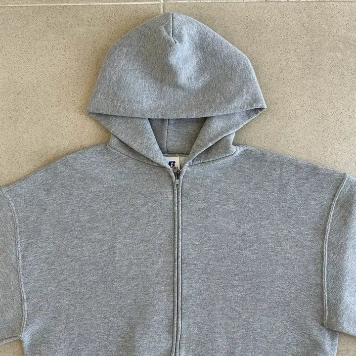 [SOLD OUT] 00s 빈티지 러셀 후드집업 그레이 L