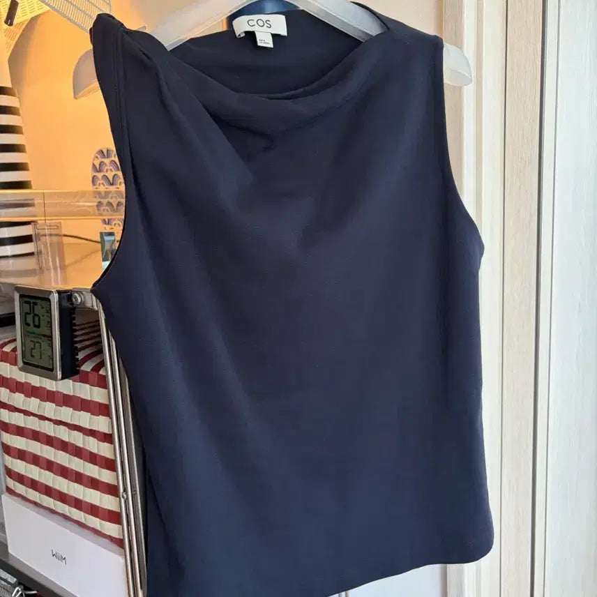 [BUNJANG] COS Twist Cotton Top Navy / cos 코스 트위스트 코튼 탑 네이비