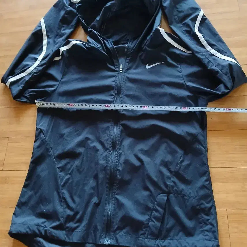 [BUNJANG] Nike Black Windbreaker Hoodie Jacket / 나이키 블랙 바람막이 후드집업