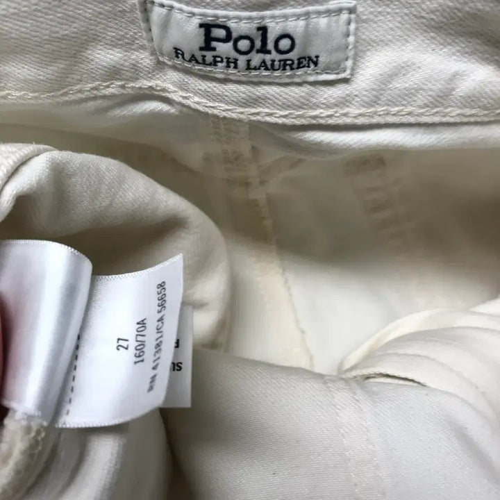 [BUNJANG] Polo Ralph Lauren White Denim Pants 27W / 폴로 랄프로렌 화이트 데님 팬츠 27(W)