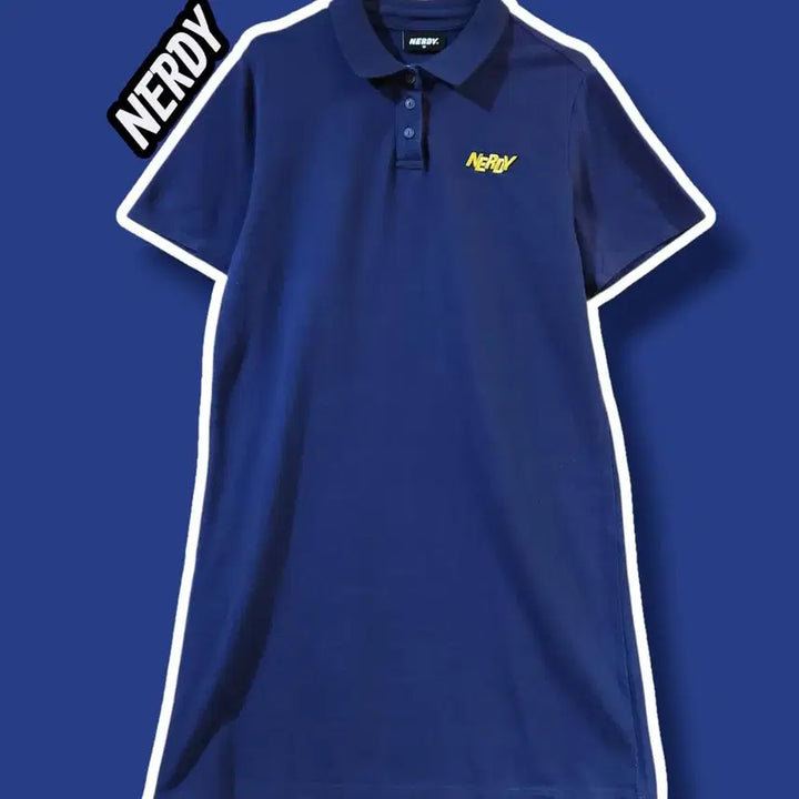 [BUNJANG] Nerdy Polo Collar Short Sleeve Dress Navy / M/ 널디 반팔 카라 원피스 네이비 /0416