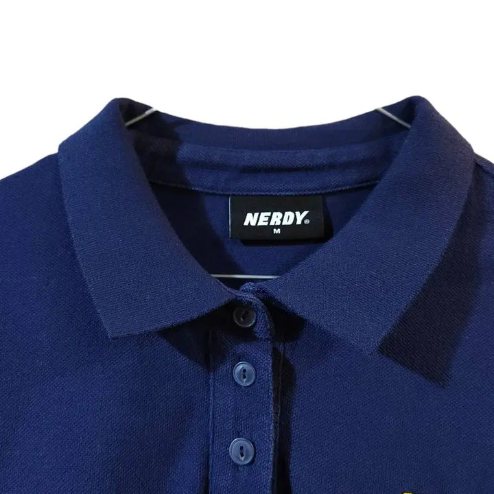 [BUNJANG] Nerdy Polo Collar Short Sleeve Dress Navy / M/ 널디 반팔 카라 원피스 네이비 /0416