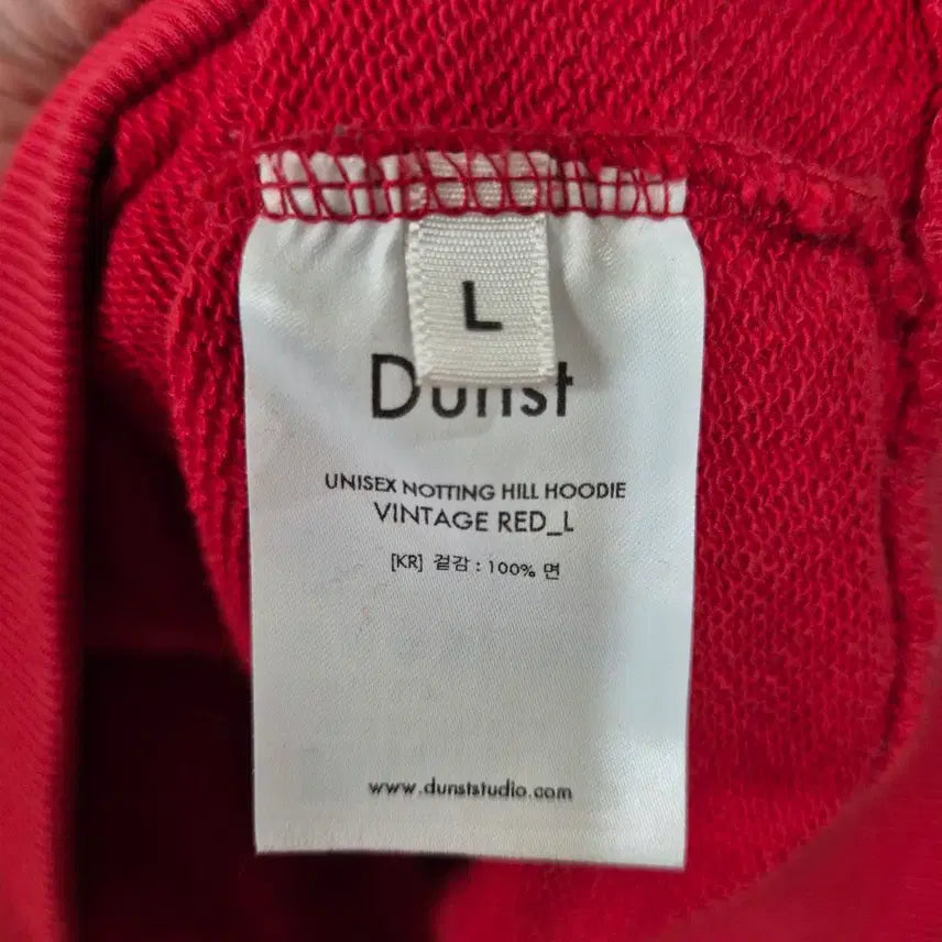 [BUNJANG] Dunst Notting Hill Hoodie Vintage Red / [L]던스트 Dunst 후드티 빈티지 레드