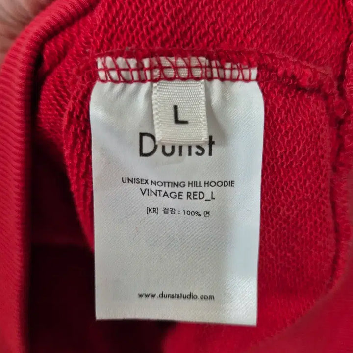 [BUNJANG] Dunst Notting Hill Hoodie Vintage Red / [L]던스트 Dunst 후드티 빈티지 레드